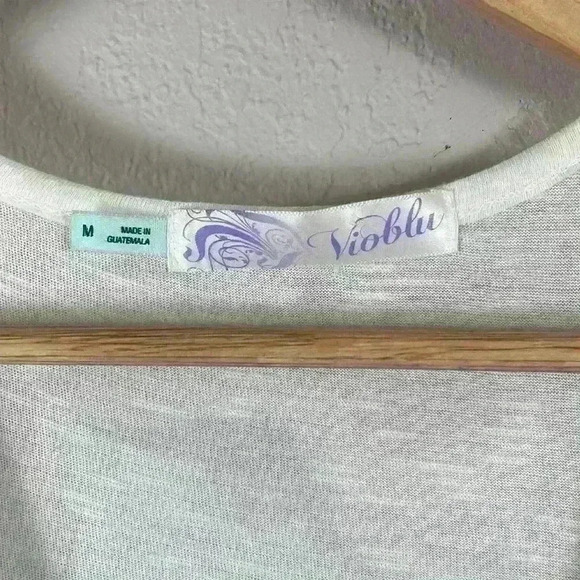 Vioblu Cream Knit Women’s tank top size medium - Picture 4 of 8